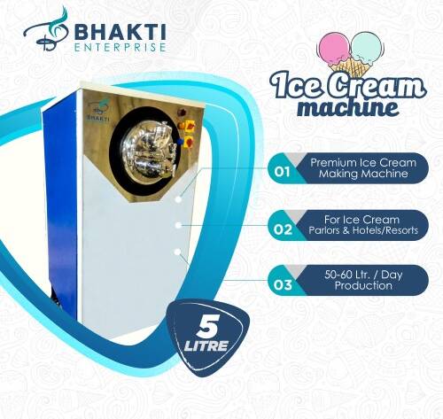 Semi Automatic Ice Cream Churner