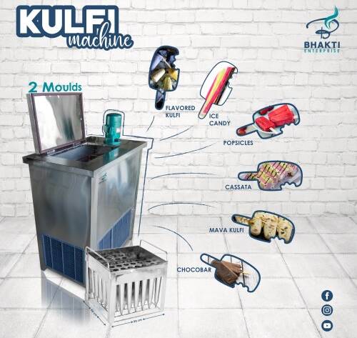 2 moulds kulfi machine